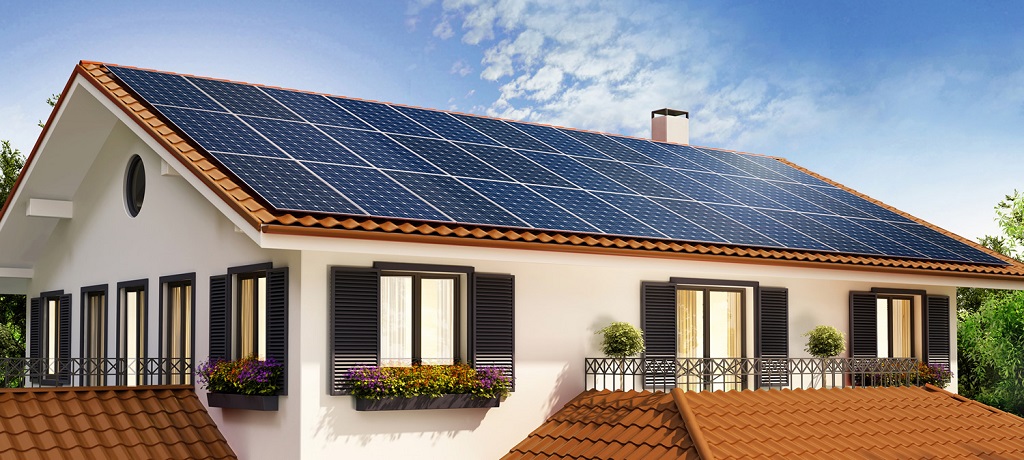Placas solares para una vivienda unifamiliar